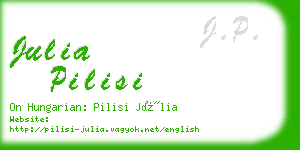 julia pilisi business card